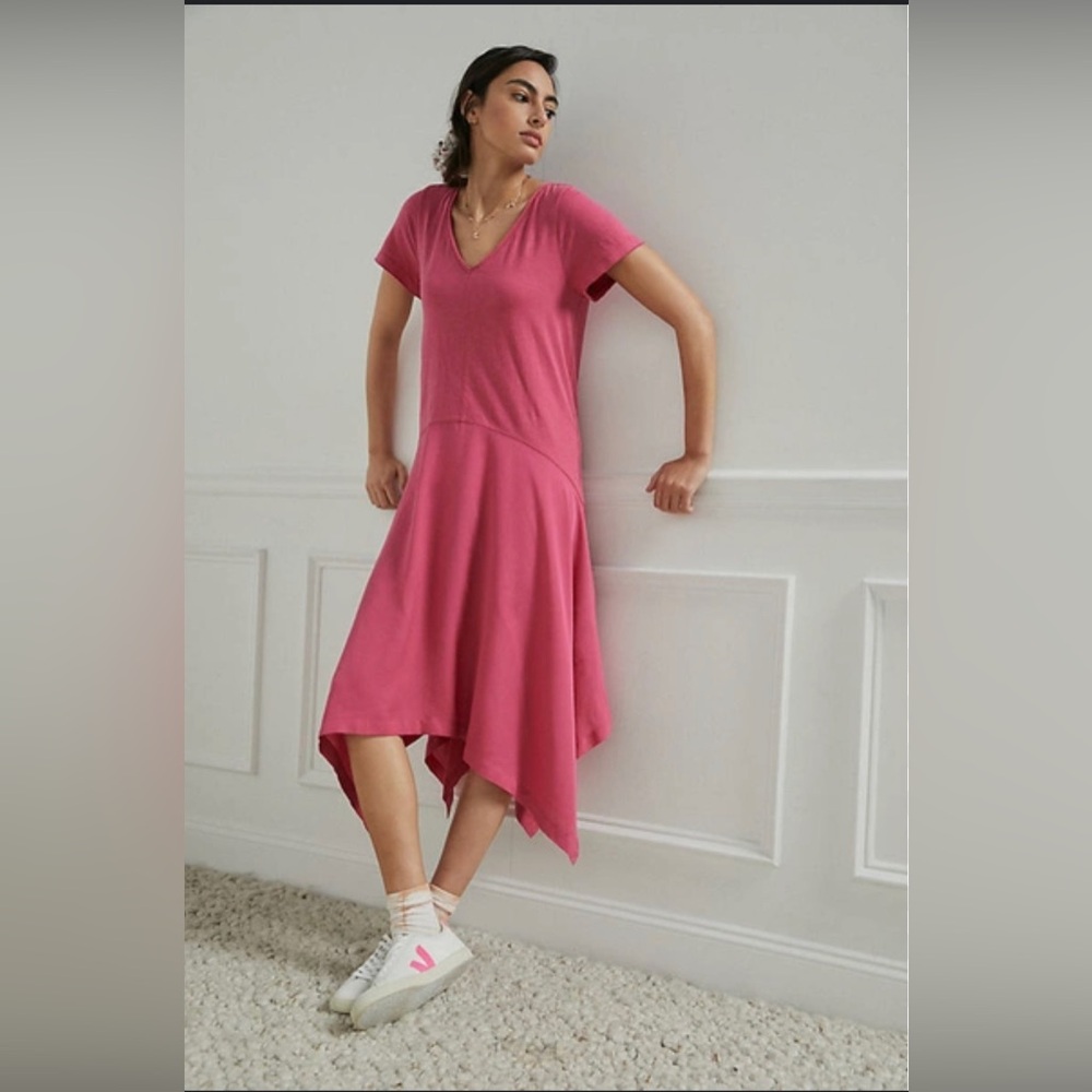 Saturday Sunday NWT Jeanette Maxi Dress Sz XSP pink hi lo
